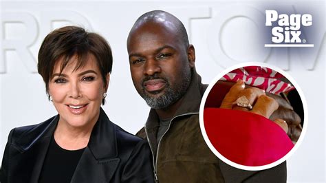 Kris Jenner sparks engagement rumors, flashes diamond ring.